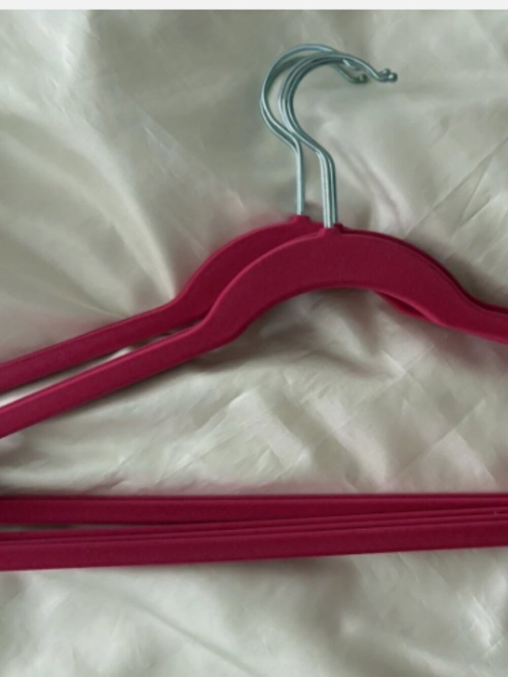 Joy Mangano Huggable Pant Hangers 5 Hot Pink - Picture 2 of 4